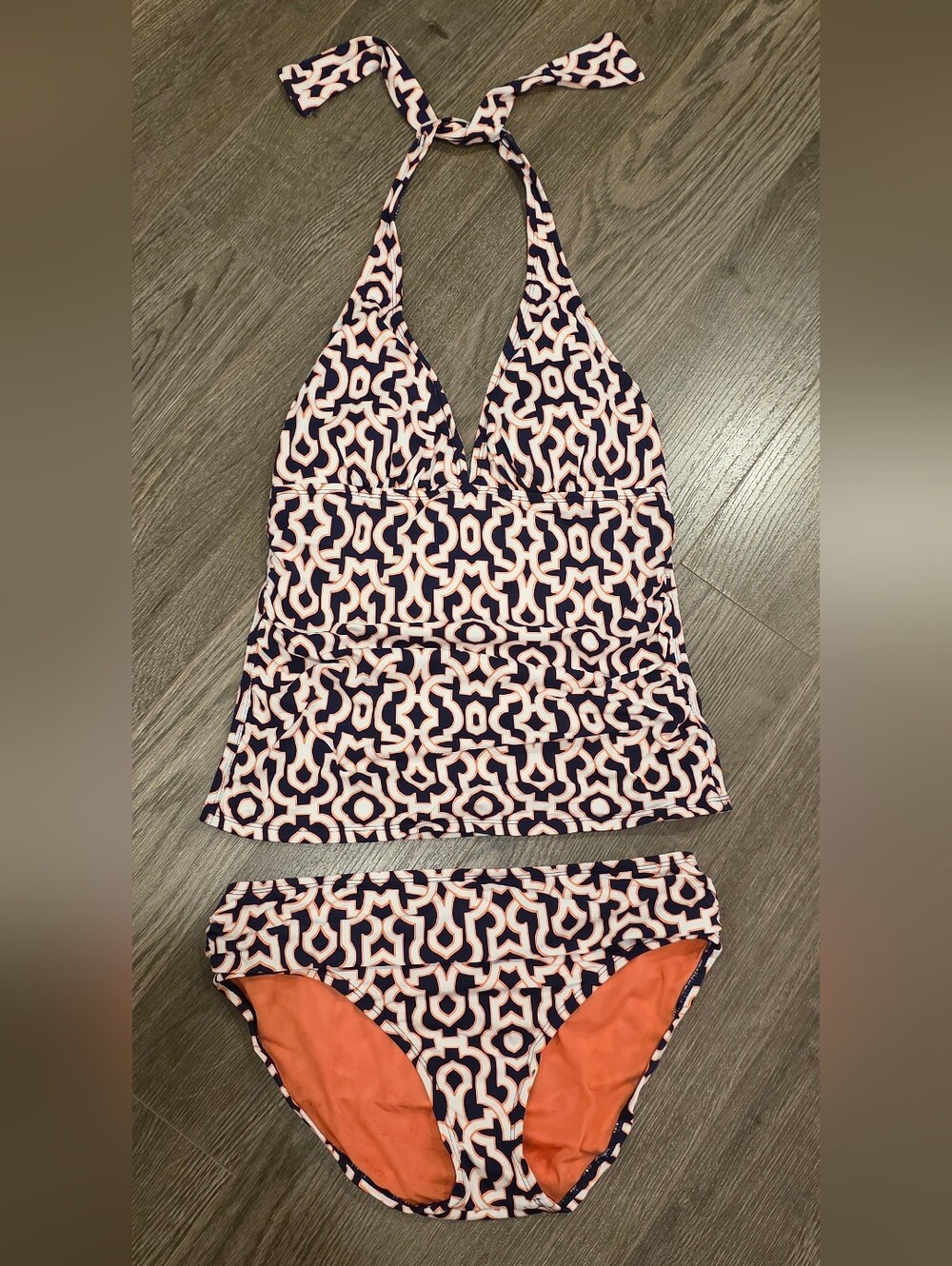 Tommy Bahama Geometric Halter Tankini Set